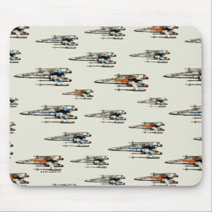 X-Wing Starfighter Pattern Mouse Pad