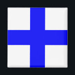 "X" (Xray) Code of Signals Flag Magnet<br><div class="desc">"X" (Xray) Code of Signals Flag</div>