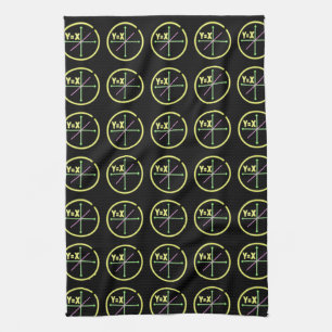 X=Y Liner equation Math Geek Kitchen Towel