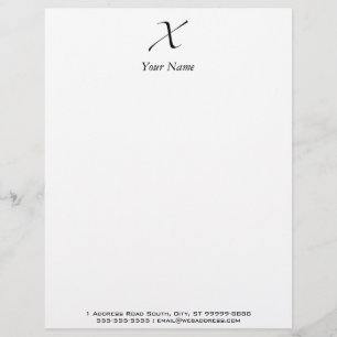 X - Zapfino Letterhead