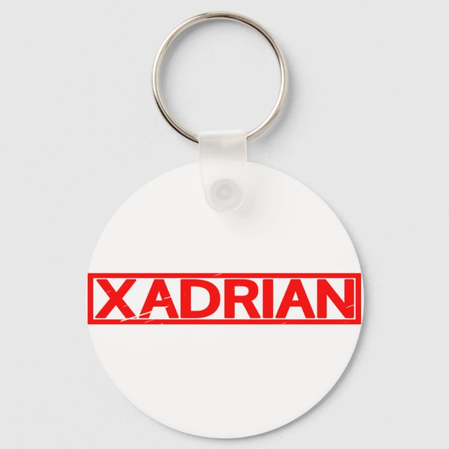 Xadrian Stamp Keychain (Front)