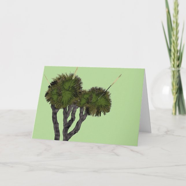 Xanthorrhoea on green card (Front)