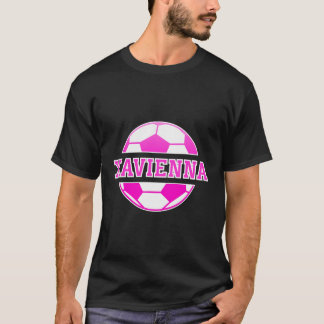 Xavienna Name Girls Soccer Play Football Sports Fa T-Shirt