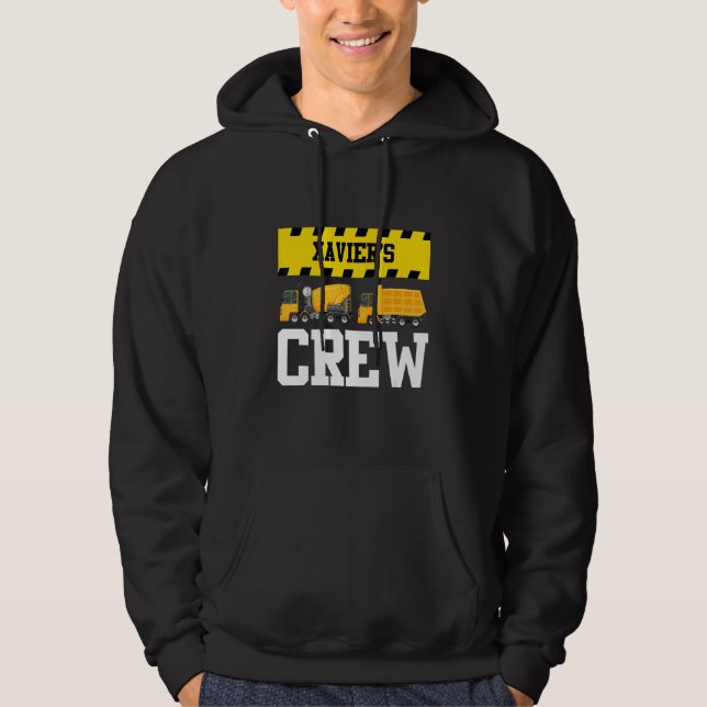 Xavier Construction Crew Custom Dumptruck Dump Tru Hoodie (Front)
