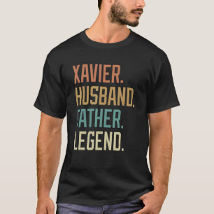 Xavier Husband Father Legend Father's Day Retro T-Shirt