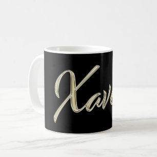 Xavier name whitegold Tasse Teetasse Kaffetasse Coffee Mug