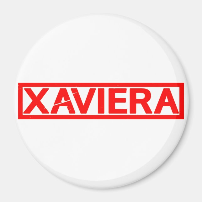 Xaviera Stamp Magnet (Front)