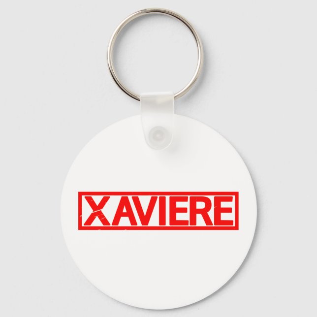 Xaviere Stamp Keychain (Front)