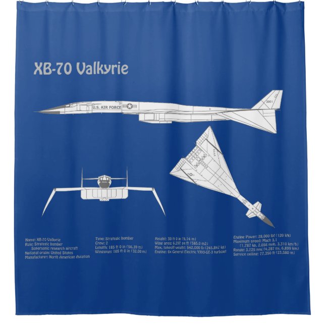 XB-70 Valkyrie - Airplane Blueprint Plans ABD (Front)