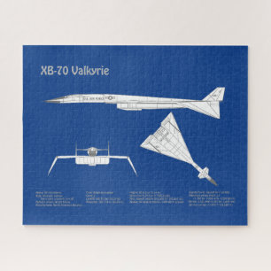 XB-70 Valkyrie - Airplane Blueprint Plans ABD Jigsaw Puzzle