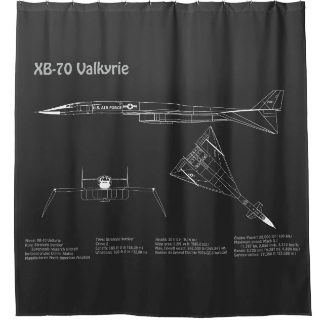 XB-70 Valkyrie - Airplane Blueprint Plans PD (Front)