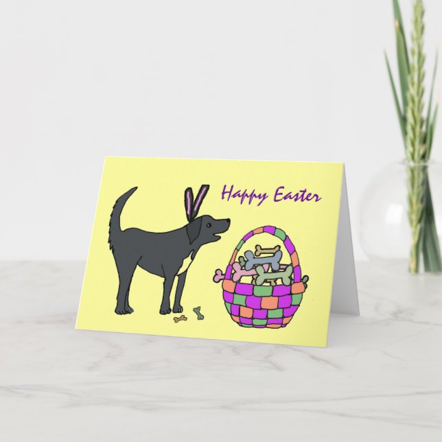 XB - Bonne carte de chien de Pâques (Devant)