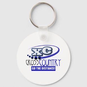 XC CROSS COUNTRY GO THE DISTANCE! KEYCHAIN