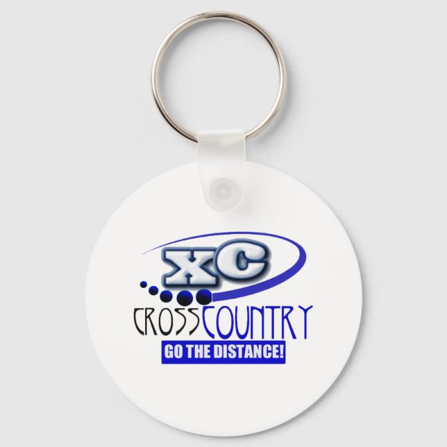 XC CROSS COUNTRY GO THE DISTANCE! KEYCHAIN (Front)