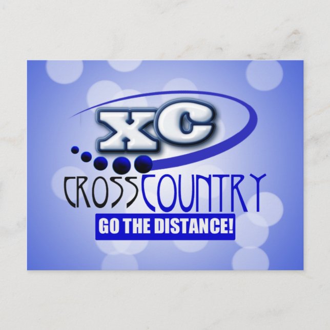 XC CROSS COUNTRY GO THE DISTANCE POSTCARD (Front)