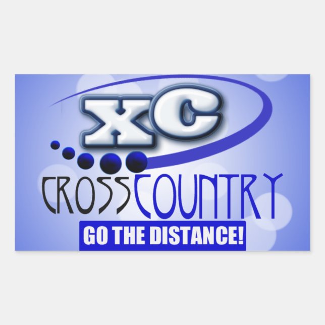 XC CROSS COUNTRY GO THE DISTANCE STICKER (Front)