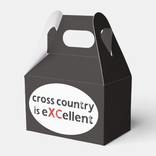 XC Cross Country Running is © eXCellent Favor Box (Front Side)