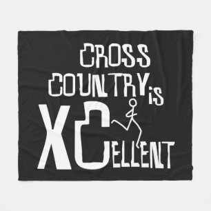 XC Cross Country  Running XCellent © Fleece Blanket