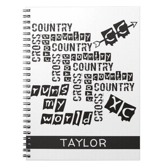 XC Cross Country Runs Notebook (Front)