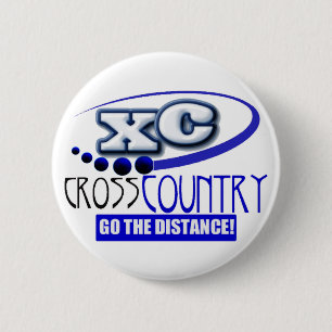 XC MOTTO - Go the Distance - CROSS COUNTRY 2 Inch Round Button