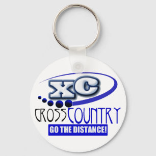 XC MOTTO - Go the Distance - CROSS COUNTRY Keychain