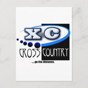 XC MOTTO - Go the Distance - CROSS COUNTRY Postcard