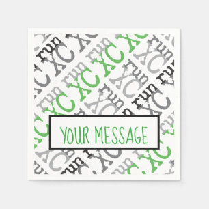 XC Run - Cross Country Running Paper Napkins