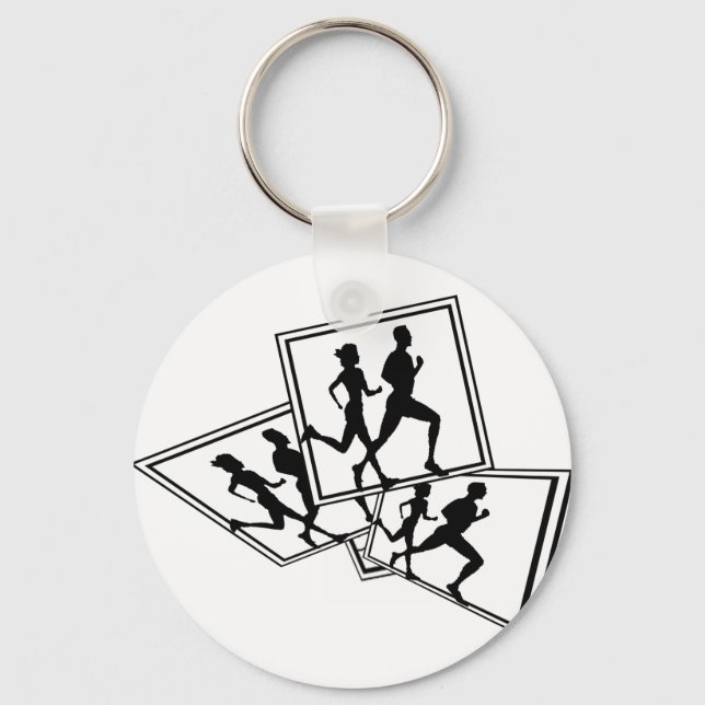 XC RUN RUN RUN CROSS COUNTRY KEYCHAIN (Front)
