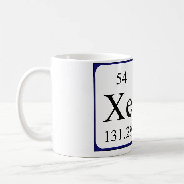 Xena periodic table name mug (Left)