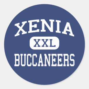 Xenia - Buccaneers - High School - Xenia Ohio Classic Round Sticker