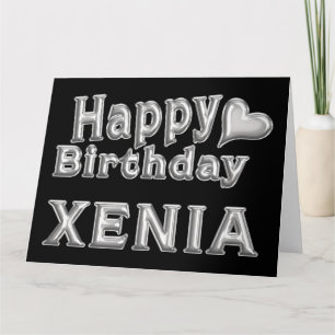 Xenia Happy Birthday Geburtstag Karte Aufsteller Card