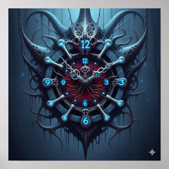 Xeno Art Clock Poster (Front)