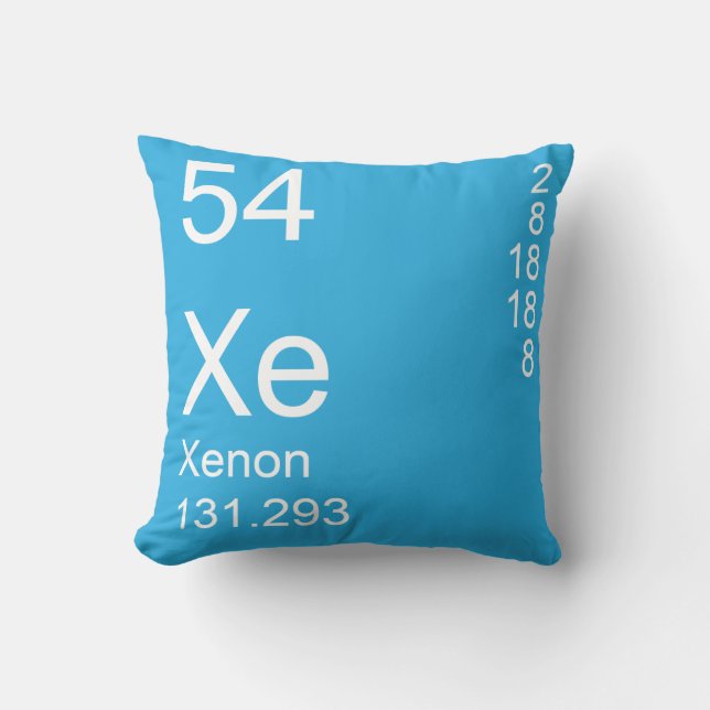 Xenon Throw Pillow (Front)