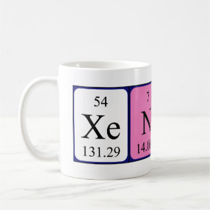 Xenos periodic table name mug
