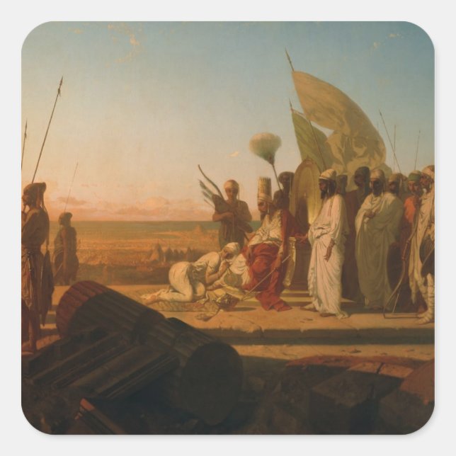 Xerxes at the Hellespont Square Sticker (Front)