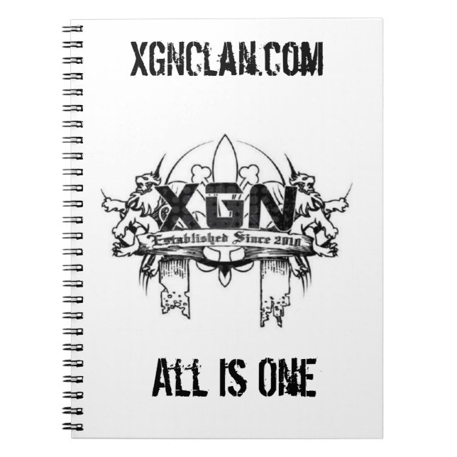 XGN Notebook! Notebook (Front)