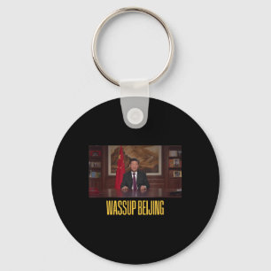 Xi Jinping Wup Beijing Funny Meme Face Giga Xi Chi Keychain