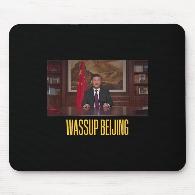 Xi Jinping Wup Beijing Funny Meme Face Giga Xi Chi Mouse Pad (Front)
