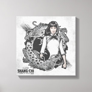 Xialing Dragon Watercolor Canvas Print