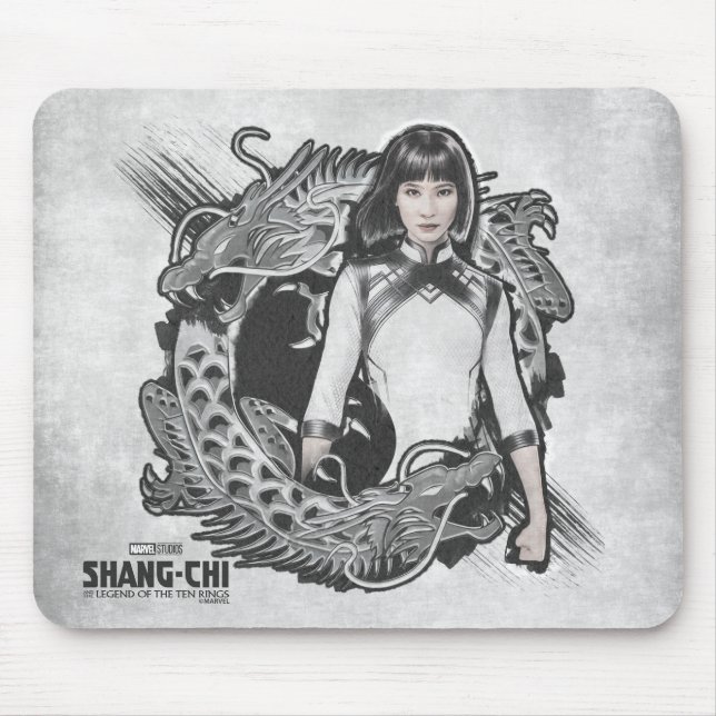 Xialing Dragon Watercolor Mouse Pad (Front)