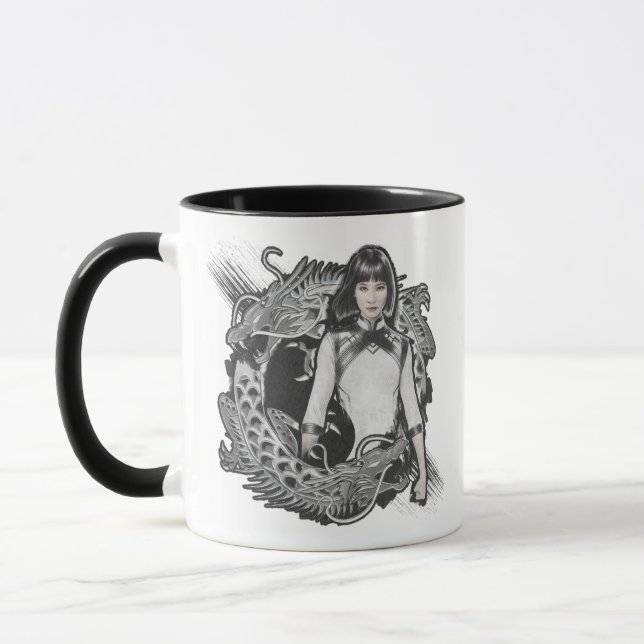Xialing Dragon Watercolor Mug (Left)