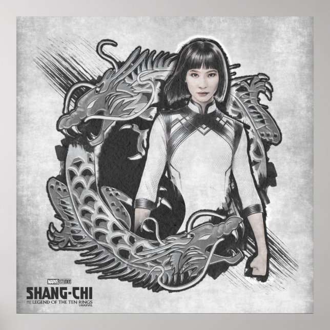 Xialing Dragon Watercolor Poster (Front)