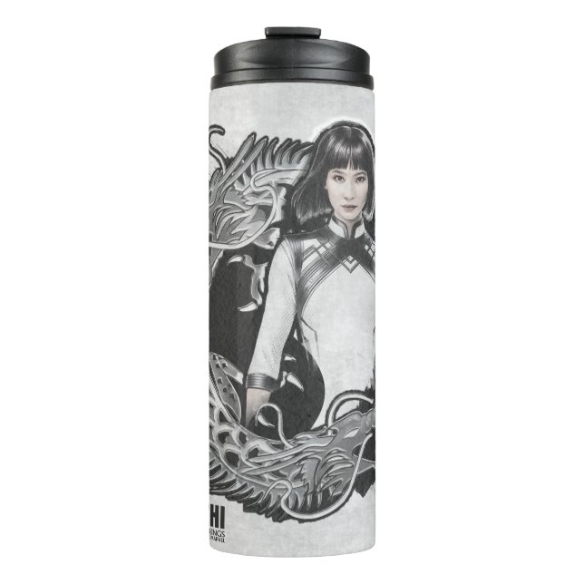 Xialing Dragon Watercolor Thermal Tumbler (Front)