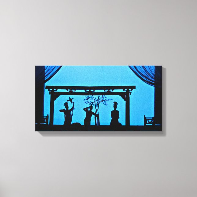 Xi'an Show Silhouette Canvas Print (Front)