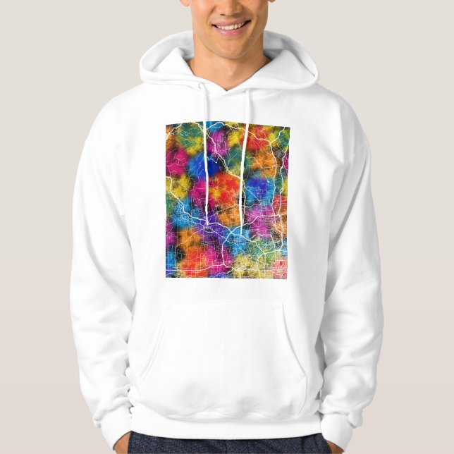 Xianyang China City Map Hoodie (Front)