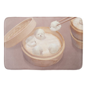 Xiao Long Bao Cute Illustration Bath Mat