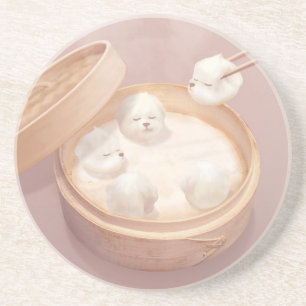 Xiao Long Bao Cute Illustration Coaster