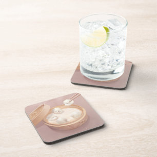Xiao Long Bao Cute Illustration Coaster