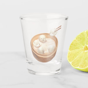 Xiao Long Bao Cute Illustration Shot Glass