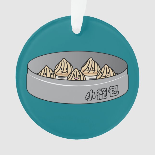 Xiaolongbao Chinese Soup Dumpling Dim Sum Bun Ornament (Front)